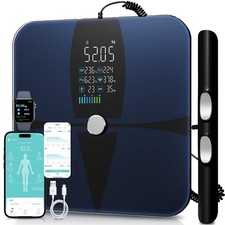 K&ouml;rperfettwaage Lepulse P1 mit App, 20 Messdaten, 24 Nutzer, Schwarz, 180 kg