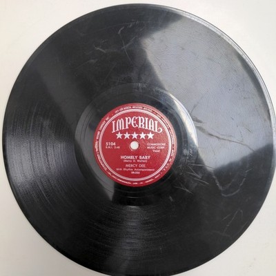 Mercy Dee BLUES 78 Homely Baby / Empty Life  VG+ Imperial