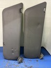 1987-96 Ford F150 F250 350 Bronco Driver Passenger Sun Visor Set Gray Vinyl OEM 