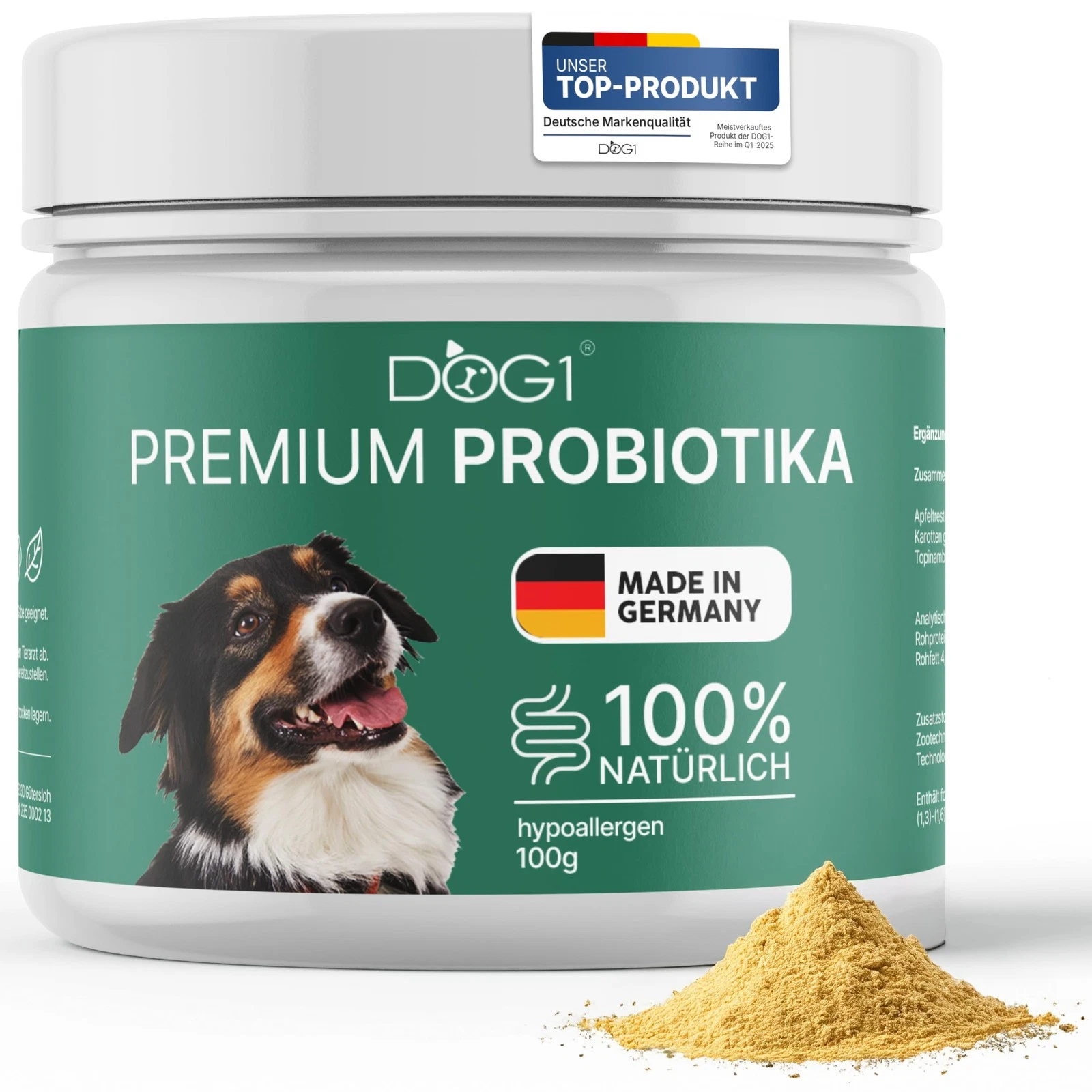 Probiotics Powder for Dogs - Made IN Germany Supports Gut Flora & Digestion...