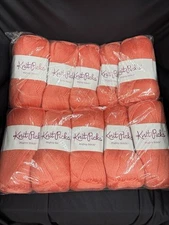 Lot Of 10 Knit Picks Mighty Stitch Yarn Wool/Acrylic, 208 Yards, Conch
