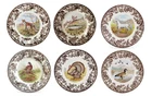 Spode woodland set of 6 x salad plates  6 unique designs -  3761
