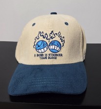 Allegory Hat Snapback Mens One Size Beige Blue Corduroy Embroidered Baseball Cap
