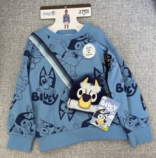 Bluey 3T Two Piece Blue Sweat Short Set