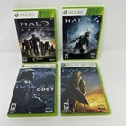 Lot of 4 Halo 3, Halo 3: ODST, Halo: Reach and Halo 4 Xbox 360 Games