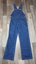 Vintage Big Smith Blue Denim Overalls workwear chore 34x32 NWT