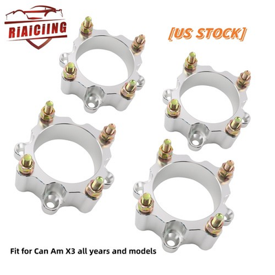 #ad 4PC 2quot; Wheel Spacers with 4 137 Bolts and 12mm studs fit for Can Am X3 all years $107.90