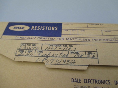 Dale RL07S133G Widerstand Menge 100 - Bild 4 von 5