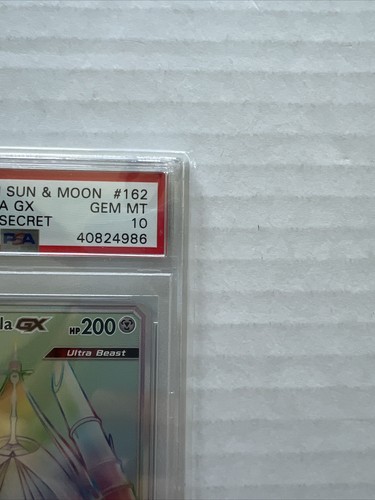 POKEMON ULTRA PRISM CELESTEELA GX #162 SECRET/HYPER RARE HOLO PSA 10 GEM MINT - Picture 3 of 10