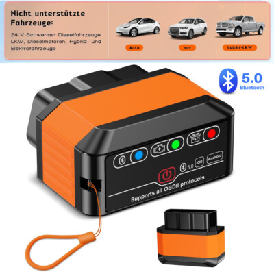 ELM327 OBD2 Bluetooth Scanner,OBD2 Diagnosegerät Scanner Adapter Android Windows