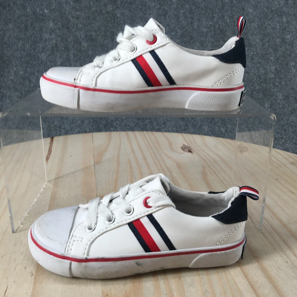 Tommy Hilfiger Zapatos Niño 8 Informales Zapatillas con Cordones 7177974 Blanco Imitación Cuero Foto 2 de 4