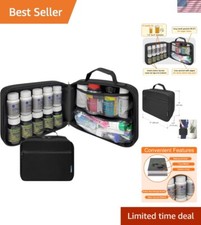 Compact and Lightweight Travel Medicine Organizer Bag - Holds Multiple Supplies