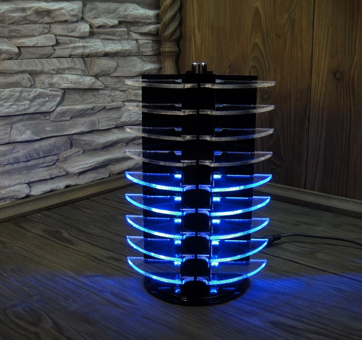 Fiesta LED órgano de luz efecto de luz espectáculo control de música DJ disco LM3915 ¡VIDEO!