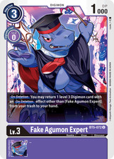 BT5-072 Fake Agumon Expert U Purple Digimon 2020 TCG BT05 Battle of Omni Booster