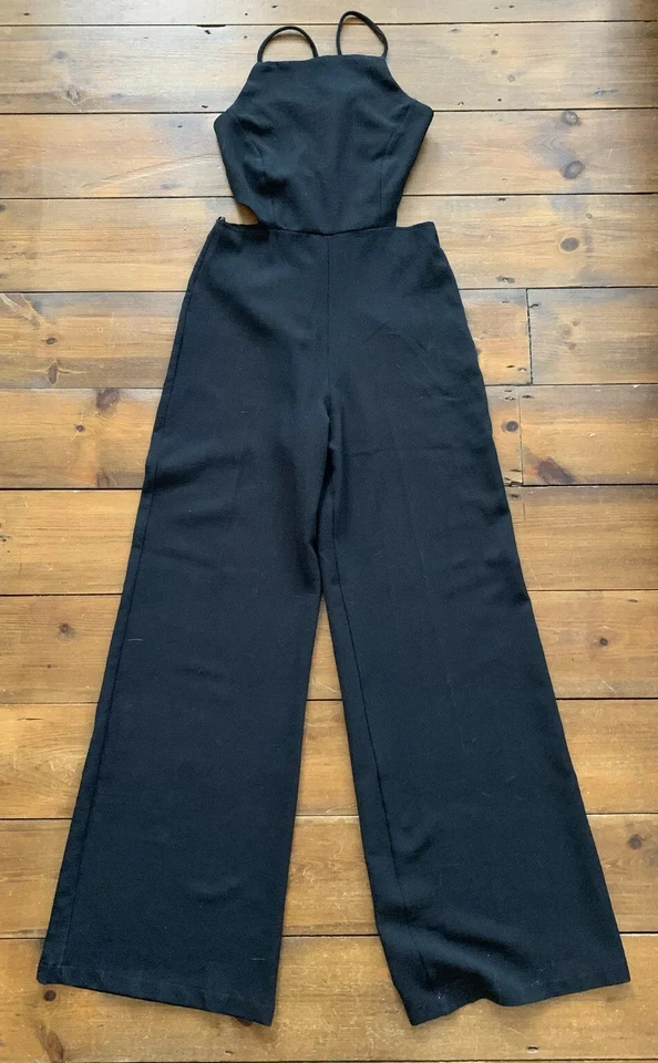 Mono Oh My Love Talla Pequeña Negro Tirantes Dorado Barra Detalle Espalda Foto 3 de 4