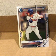 Ethan Wilson #BDC-140 phillies RC 2021 Bowman Draft Chrome 1st Bowman Base - C