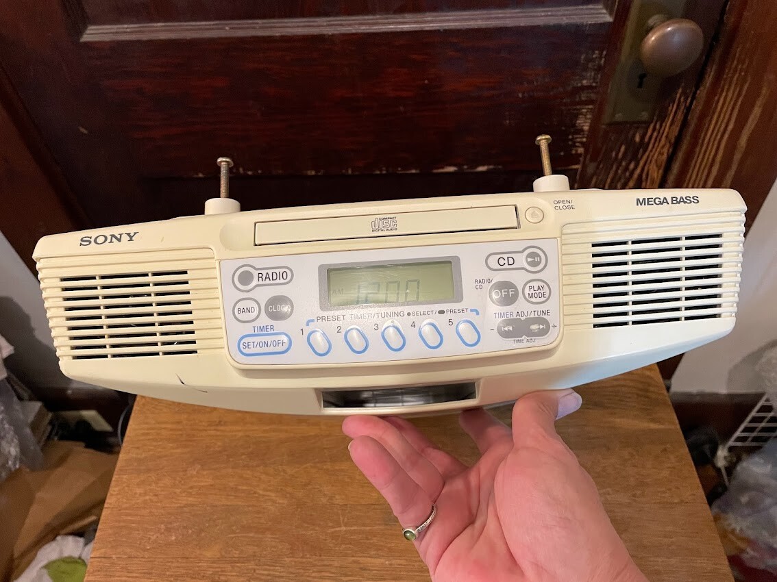 Sony Under Clock Radio CD Player Timer Tested Works eBay