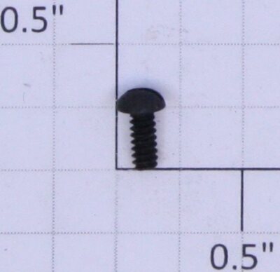 Lionel 2224T-10 #4-36 x 1/4'' Black Round Head Slotted Mounting Screw (24)