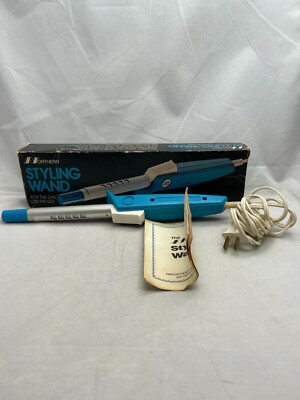 #ad Northern Electric Co Blue Styling wand Curling iron Model 2321 Vintage Hair $6.24