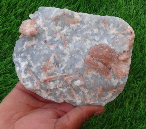 Chalcedony On Stilbite Minerals Specimen India BO=26 - Picture 6 of 7