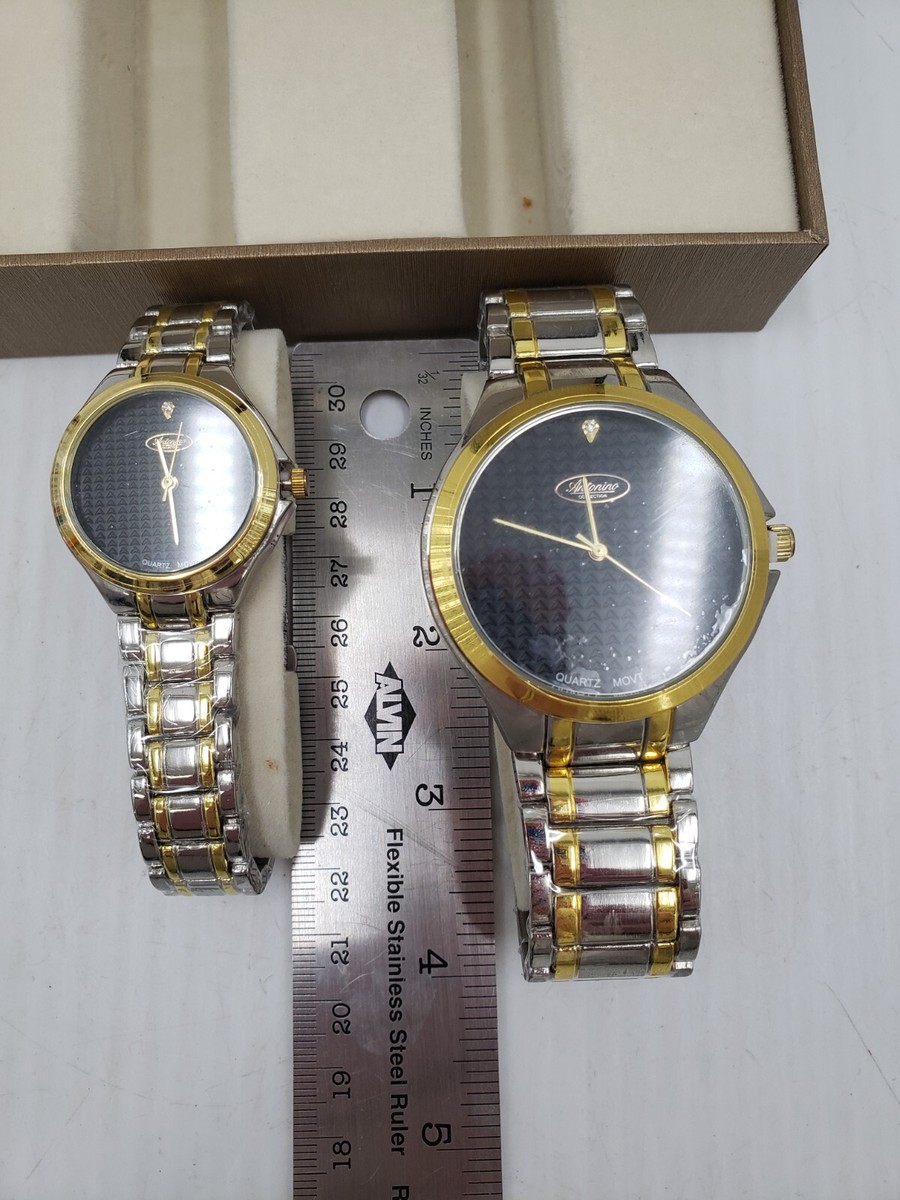 Antonio NIB his/her gold silver watches brand new His & Hers Antonio Collection Watches NEW! | eBay main image 3