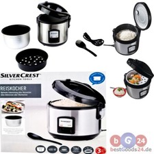 REISKOCHER 1L.Dampfgarer Kochtopf COOKER DAMPF Garbehälter Messbecher-Reislöffel