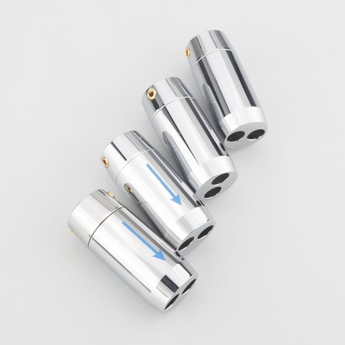 4pcs Silver Color Aluminum Speaker Cable Splitter 11mm 2*7mm - Picture 15 of 22