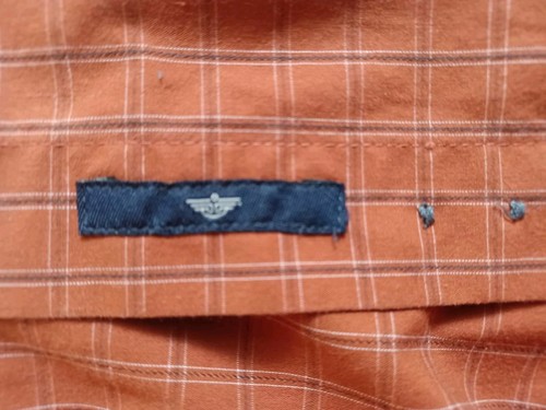 90s Dockers Mens Button Down LS Oxford Shirt, Large, Burnt Orange, pre-owned - Picture 5 of 12