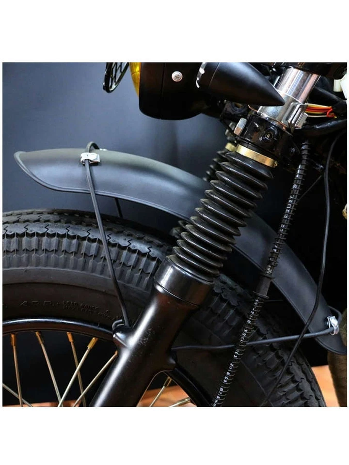 Guardabarros delantero retro universal para Harley Sportster 883 Bobber Café Racer Foto 3 de 4