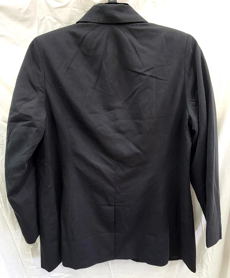 NUEVO Chaqueta Blazer Denim 24/7 Roaman's Mujer 16W Novio Negra Foto 4 de 4