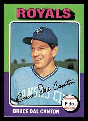 1975 Topps Bruce Dal Canton #472 - Kansas City Royals
