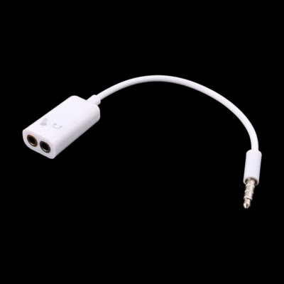 PC Handy 3,5mm Stereo Audio Außen zu Innen Kopfhörer Mikrophone Adapter
