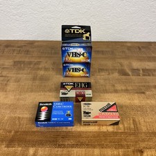 Lot Of 7 TDK High Grade Maxwell  Scotch TC-30 Blank Camcorder Cassette Tape