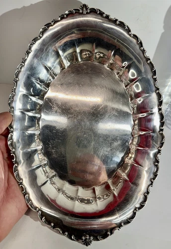 Vintage Towle Solid Sterling Silver Bixby Shell Tray Oval 361 Platter Dish 11”
