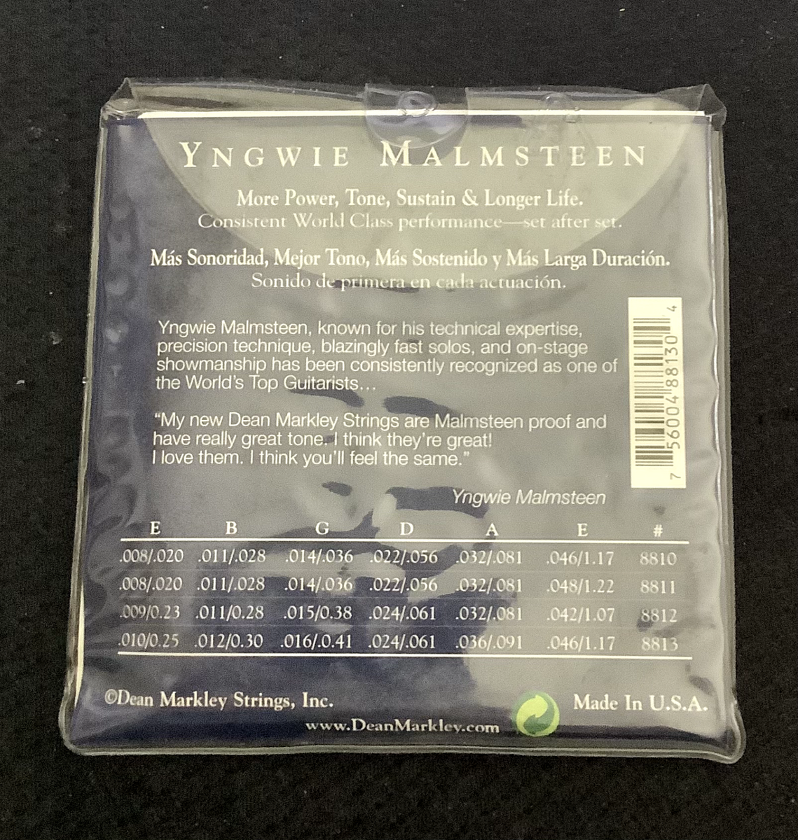 Dean Markley Yngwie Malmsteen弦 未開封 おまけ付き Dean Markley - Yngwie Malmsteen Electric Guitar Strings