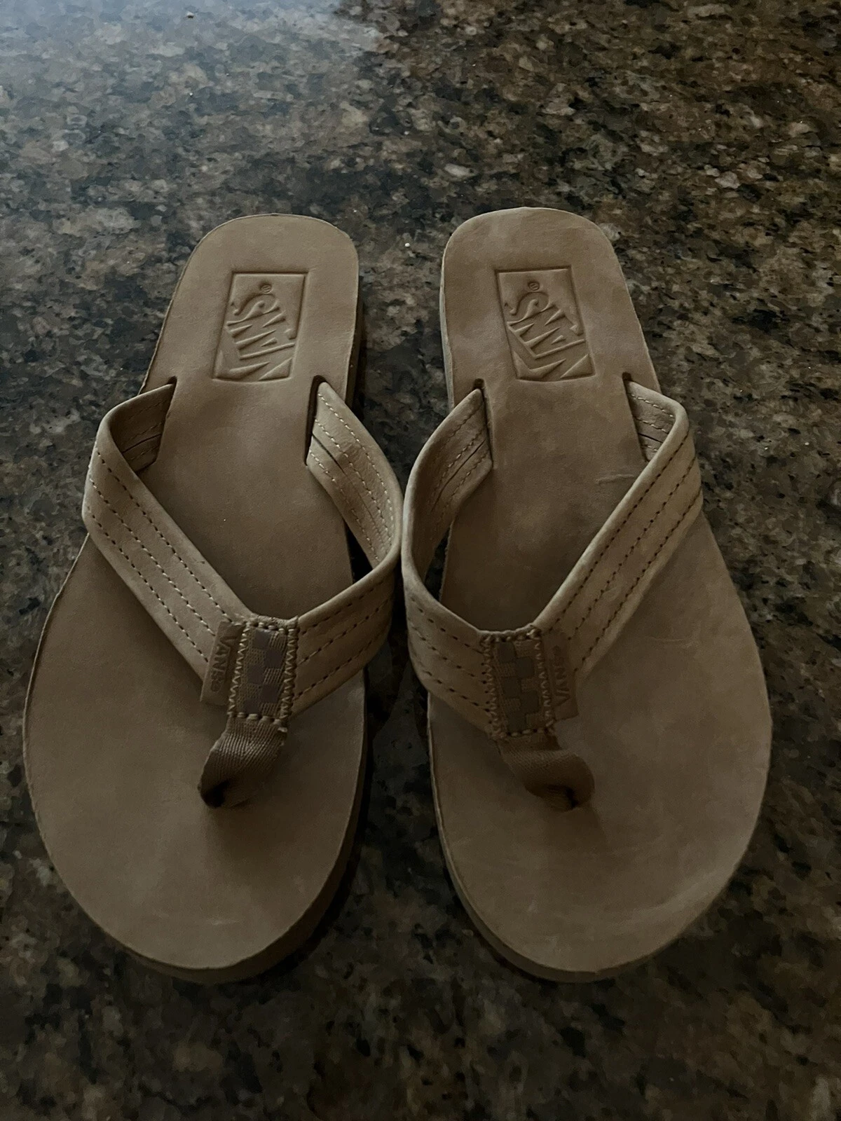 Sandali VANS donna Chipmunk terza punta in pelle con infradito nuovi con etichette US 5