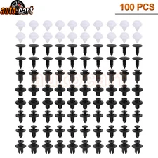 Clip Fender Trim Car Auto Push Pin Rivet Bumper Door Panel Retainer Fastener Kit