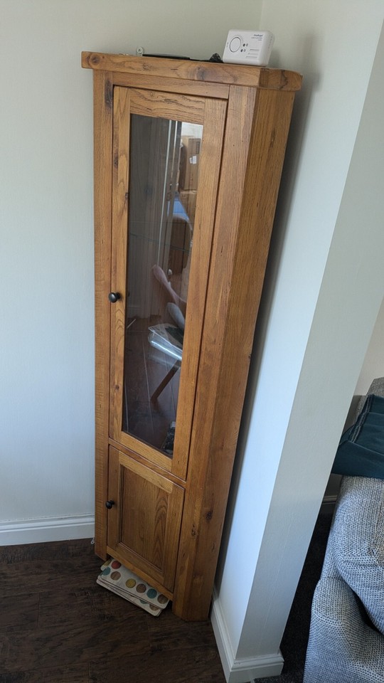 corner display with glass doors eBay