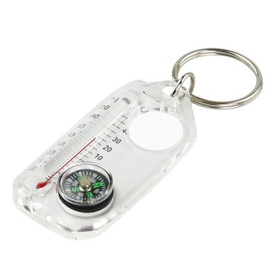 Survival Thermometers Compass KeychainCompass And Thermometer Carabiner