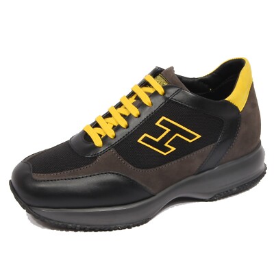 G2690 sneaker uomo HOGAN INTERACTIVE black/grey leather/fabric