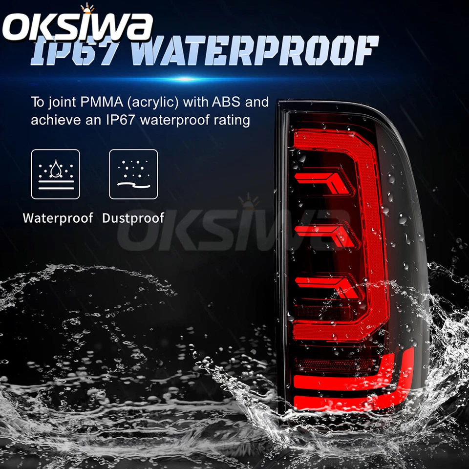 Luces traseras LED completas para Ford F250 F350 F450 F550 Super Duty Smoke 2008-16 Foto 4 de 4