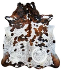Cowhide Rug - Tricolor,High quality, Kuhfell,(M)(L)(XL)(XXL)