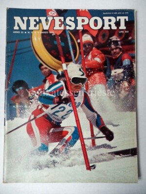 SKI NEVESPORT 1975 Zeitschrift 10 Tino Pietrogiovanna VALANGA AZZURRA Ski Vintage 