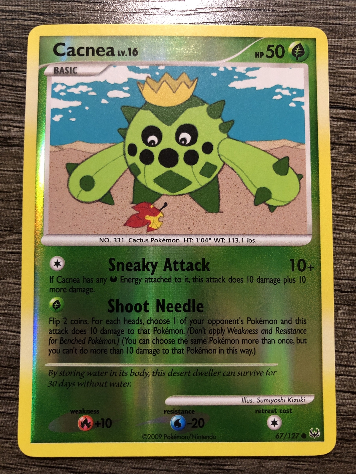 Cacnea 67/127 Platinum Reverse Holo Common Pokémon Card NM