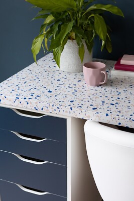DCFIX WRAP GRANIT KLEBERÜCKSEITE KUNSTSTOFF TERRAZZO NEO MARMOR STEIN SELBSTANZEIGE 2MX67CM