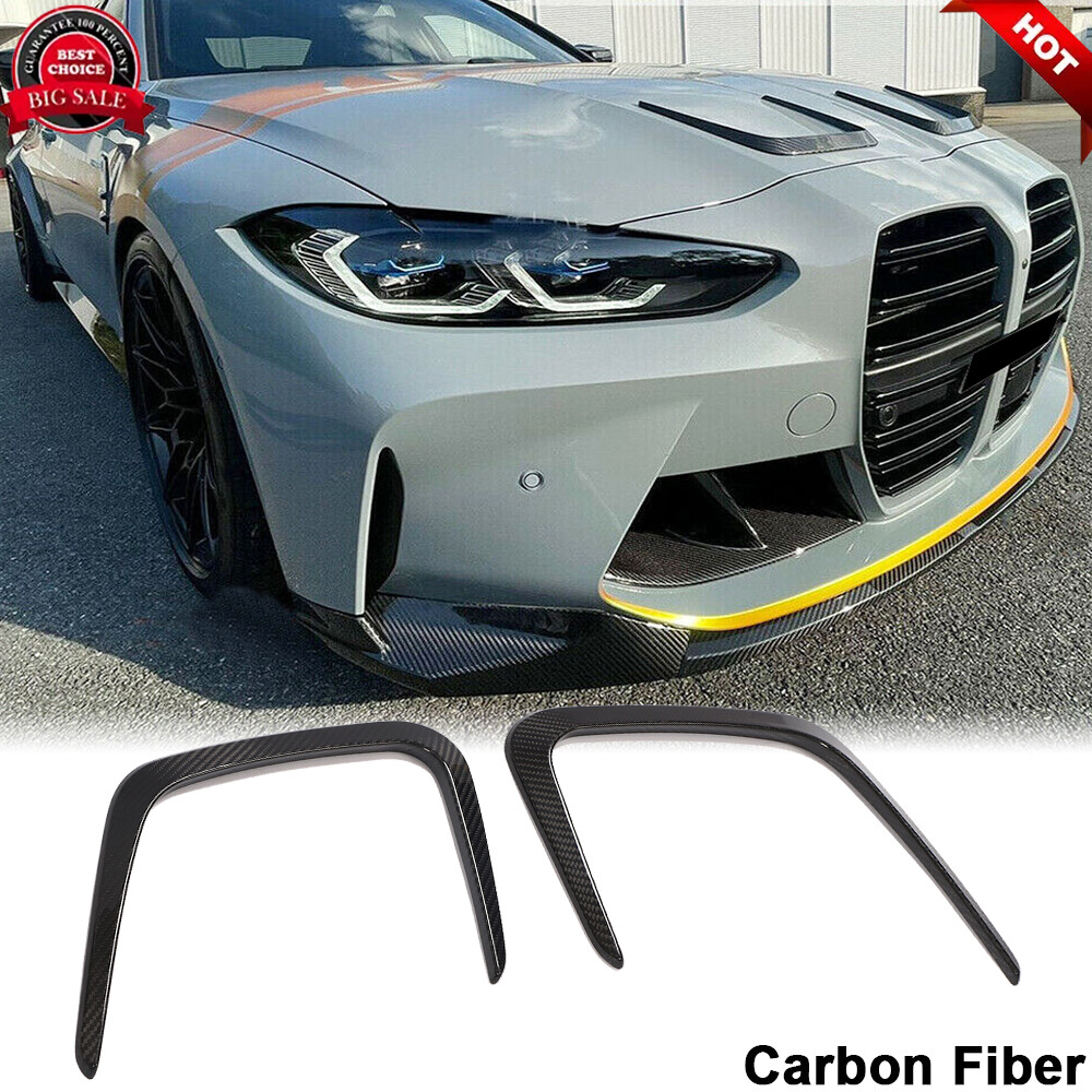 Dry Carbon Front Hood Vent Cover Trim For BMW 4 Series G82 M4 G83 M4 2020-2021