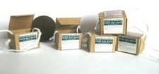 WORLD WAR 2 ACCESSORIES 5 x gas mask box DOLLS HOUSE MINIATURE