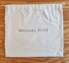 Michael Kors White Sateen Dust Cover Bag 15 x 15. Preowned A60