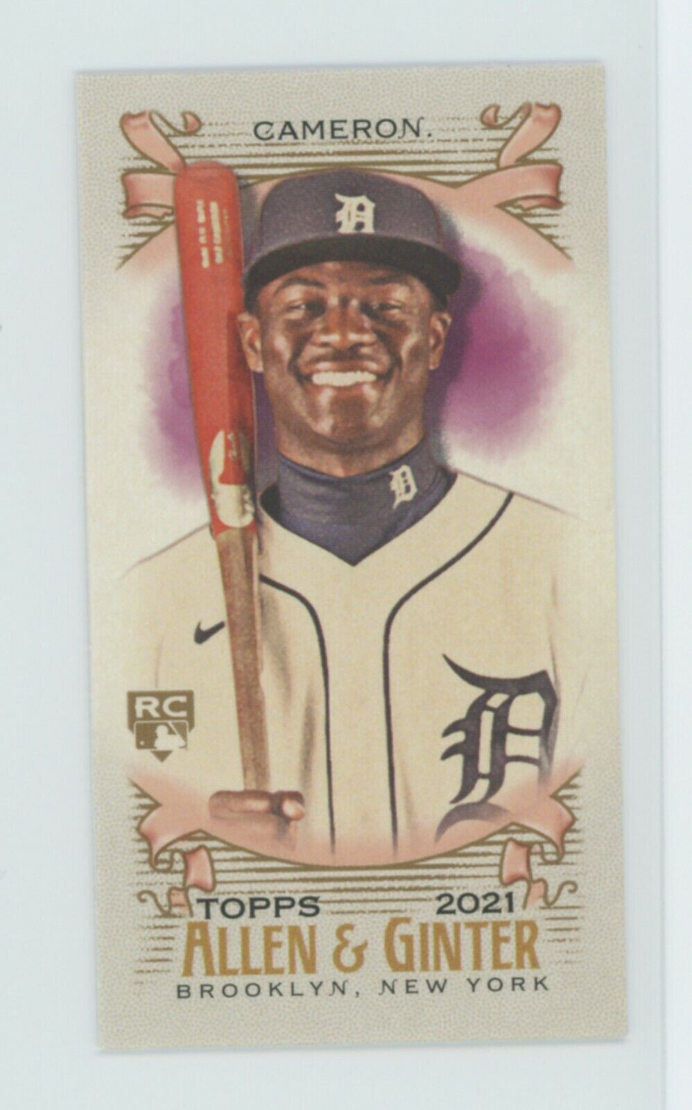 2021 Topps Allen & Ginter Mini AG Back SP #105 Daz Cameron Rookie Detroit Tigers