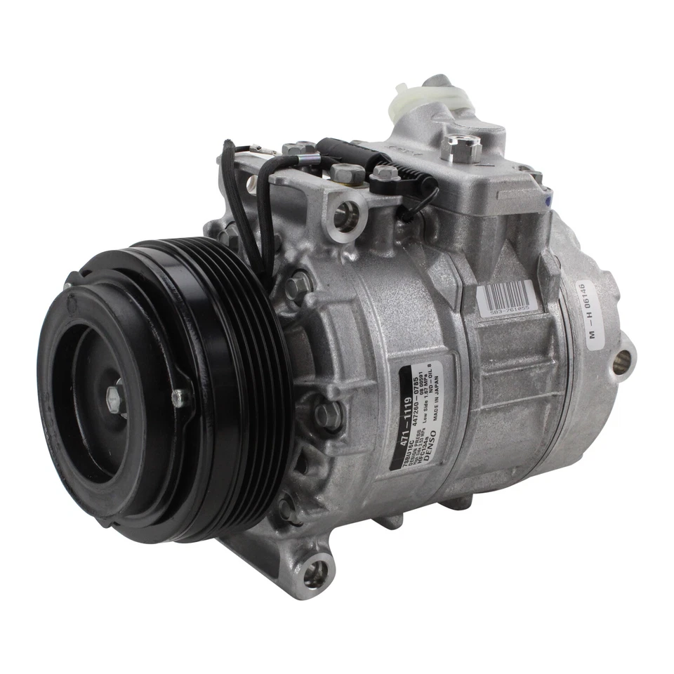 Compresor de aire acondicionado con embrague Denso 471-1119 para BMW E46 E39 325i 328Ci 530i M3 Foto 2 de 4